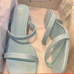 Blue low heel Aldo shoes